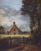 John Constable A cottage in a cornfield France oil painting artist